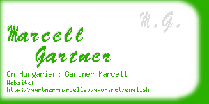 marcell gartner business card